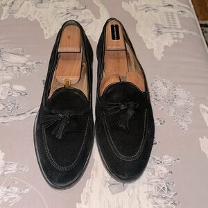 Black Suede Tassel Loafer